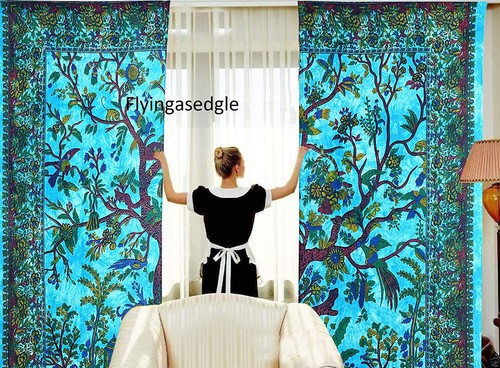 Indian mandala curtains hippie - mandala,