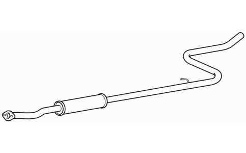 Centre exhaust middle silencer - exhaust,