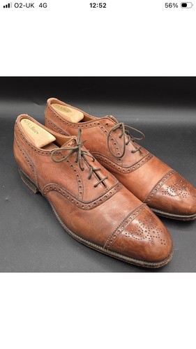 Edward green cap toe brown - green,