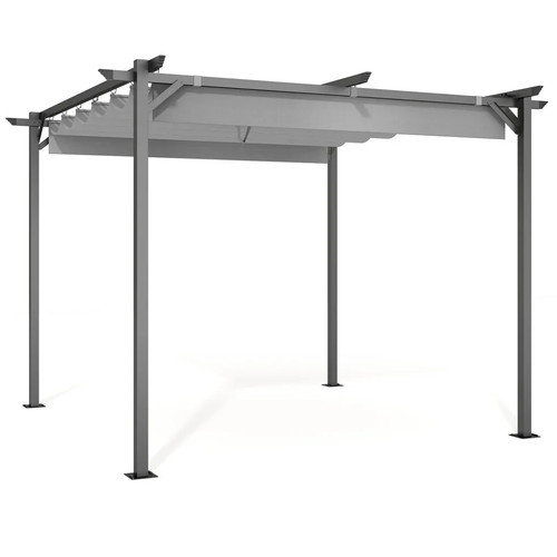 Outdoor retractable pergola - retractable,