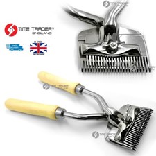 Shears Clipper Livestock Horse Sheep Equine Wooden Handle 27cm 10.6inches Manual