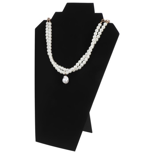 Reusable black jewelry bust - reusable,