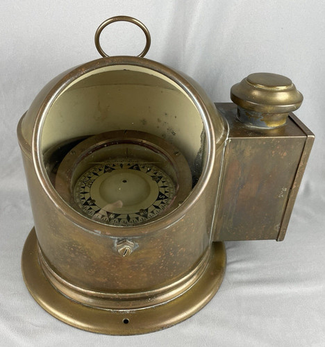 Vintage brass sestrel binnacle - vintage,
