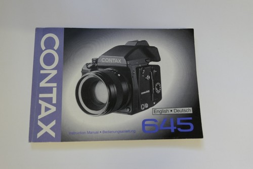 Contax 645 instruction manual - contax,