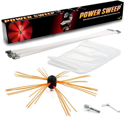 Chimney brush sweep power - brush,
