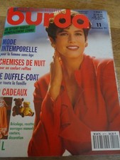 BURDA FASHION INTENPORELLE DUFFLE COAT MAGAZINE ETC.... NOVEMBER 1991