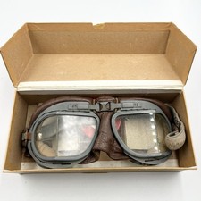 Genuine WW2 RAF Royal Air Force MKVIII Goggles In Box With Accessories