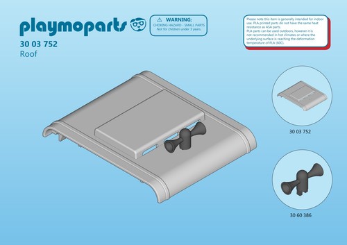 Playmobil train roof - playmobil,