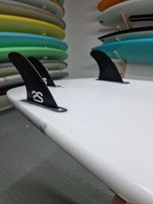 Futures compatible Dark Volan thruster set surfboard fins