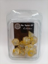 Critit Yellow Glitter D20 DnD
