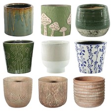 Ceramic, Cement Plant Pots, Cache Pot, Planters - Indoor.  Small, Medium, Large