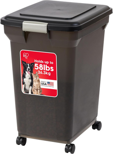 Dog food storage - food, up