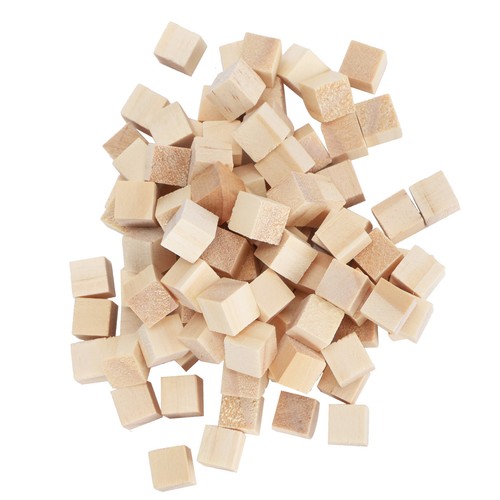 100pcs wooden cubes - 100pcs,