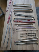 Knitting Needle Bunndle 29 Pair + Crochet Hooks Various Sizes Mixed Lot Vintage