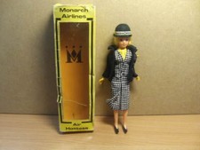 Rexard Dolls – 7½” Monarch Airlines Air Hostess Doll c1970s with Box
