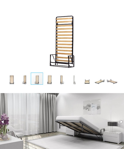 Single wall bed - single, with