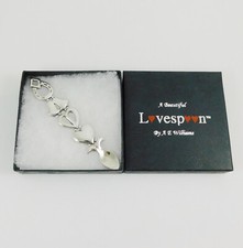 Wedding Lovespoon Solid English Pewter Love Spoon Welsh Design Made in UK LS106