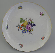 ⚔ Meissen Cake Bowl 03506 Neumarseille - Fruit + Flower Painting 1st Choice  