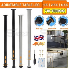 1/2/4x Adjustable Kitchen Worktop Desk Breakfast Bar Table Leg Support 71-110CM