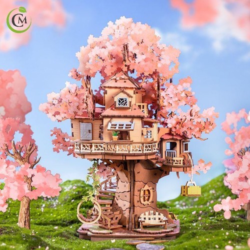 Rolife sakura tree house - sakura, 3d