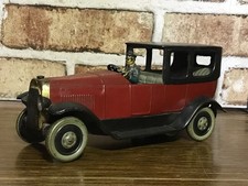 Rare 1920s CARDINI OMEGNA Tin Toy Wind-up Limousine limo w/ Driver Italy