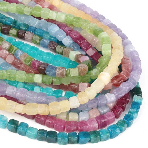 8mm square aquamarines - 8mm,