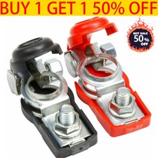1Pair Leisure Battery Terminals Connectors Clamps Car Van Caravan Motorhome
