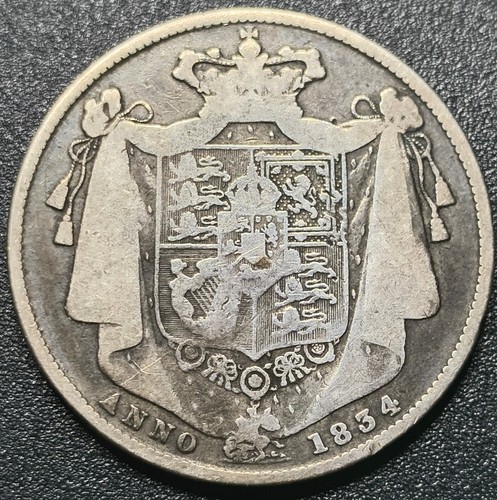 1834 half crown - crown, (.925)