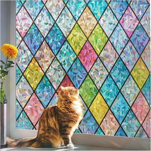Beautysaid rainbow window film - window,