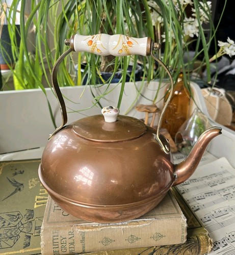Vintage copper kettle - vintage,