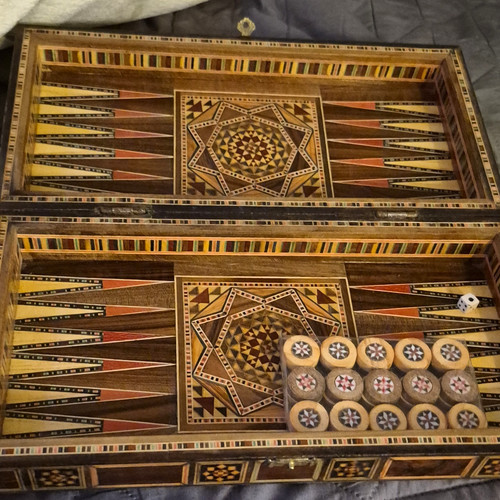 Inlaid wooden folding - wooden,