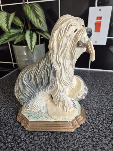 Vintage old english sheepdog - old,
