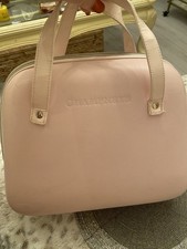 Champneys Spa Large Cosmetic Vanity Case Hard Shell with Zipper, Pale Pink