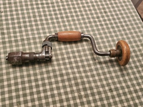 Vintage ratchet auger - brace, by
