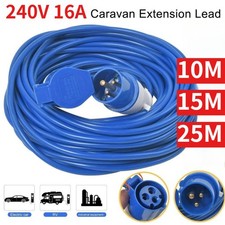 10M 15M 25M Waterproof Camping Caravan Motorhome Electric Mains Hook Up Cable