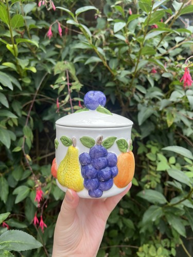 Vintage rayware jar with lid - jar,