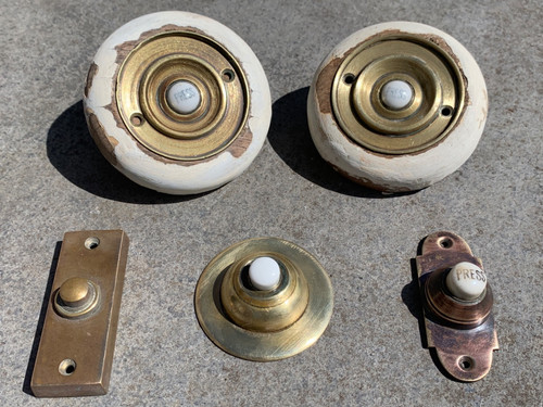 Vintage door bell push - push, button
