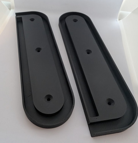Pair tambour door - door, spirals