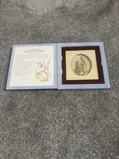 Vintage Peter Rabbit living picture decoupage gift set Beatrix potter Xmas