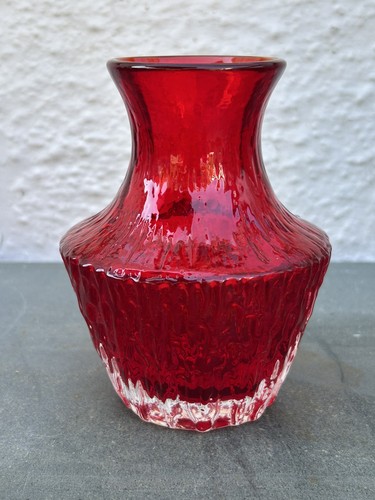 Whitefriars ruby textured pot - whitefriars,