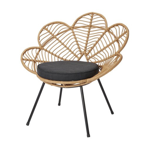 Accent chair rattan - rattan, effect
