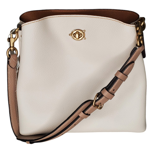 Coach white pebbled leather - white,
