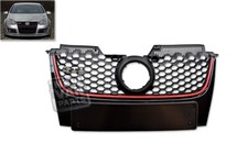 For VW Golf GTI Front Grille MKV MK5 Main Centre 2003 - 2009 With Number Holder