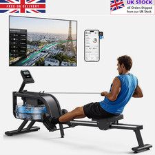 UK New R10 Water Rowing Machine for Home Gym Fitness with 6 Levels of Resistance