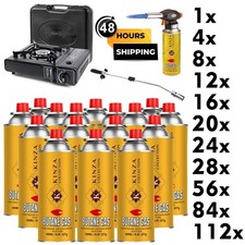 Butane Gas Bottles Canisters for Portable Stoves Cookers Grill Heaters Weed Wand