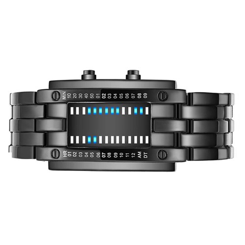 Waterproof binary led watch - waterproof,