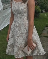 Sherri Hill Women's Ivory /Nude Prom Dress