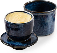 Reactive Glaze Butter Crock