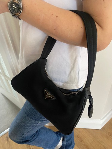 Prada dark grey shoulder - shoulder, bag