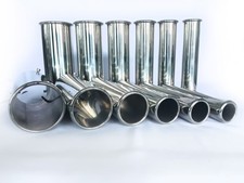 Rolled Out & In Exhaust TailPipe Trim S/Steel Pipe Tip 2" 2.5" 3" 3.5" 4" 5 inch